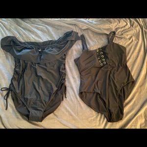 Rue+ Black Bathing Suit Bundle BNWOT 3x